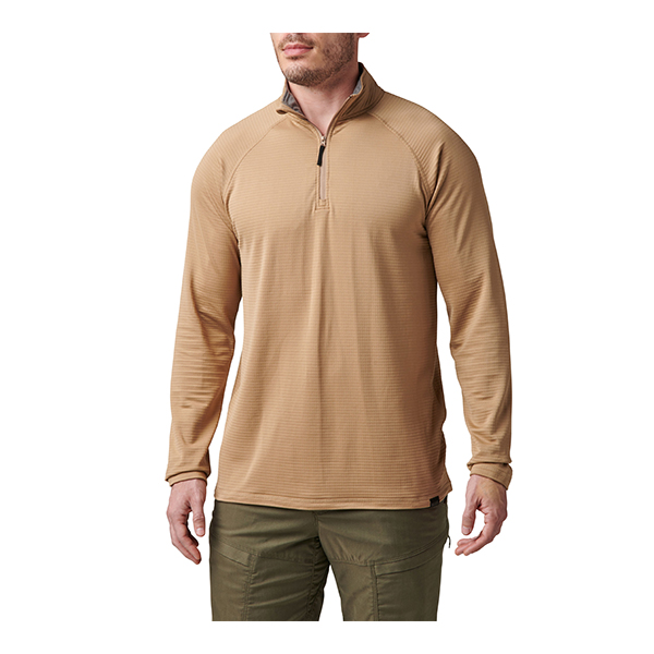 5.11 택티컬 스트라토스 1/4 집업 (코요테) - Stratos 1/4 Zip (Coyote) - 메인 이미지