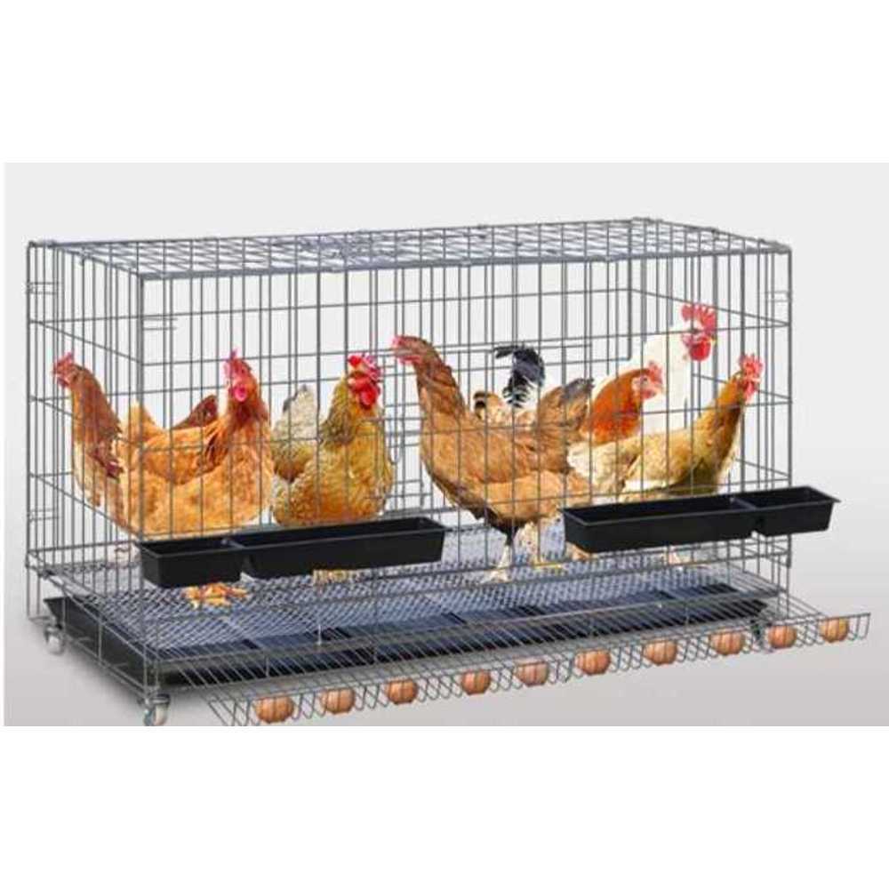 야외 닭장 사육장 마당 시골 접이식 자동 계란 케이지 70x50 - 상품 이미지