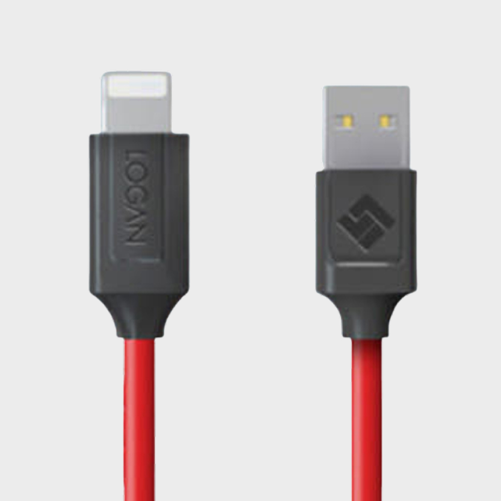 로건 정품 데빌 3A 아이폰 8핀 USB 고속 충전기 케이블 30cm