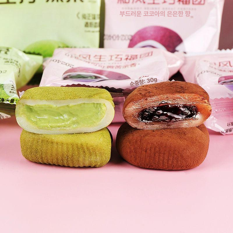 푸투안 중국 찹쌀떡 초코 전통 말차 개별포장 8개 코코넛 라떼 생초콜릿 30gx8 - 상품 이미지