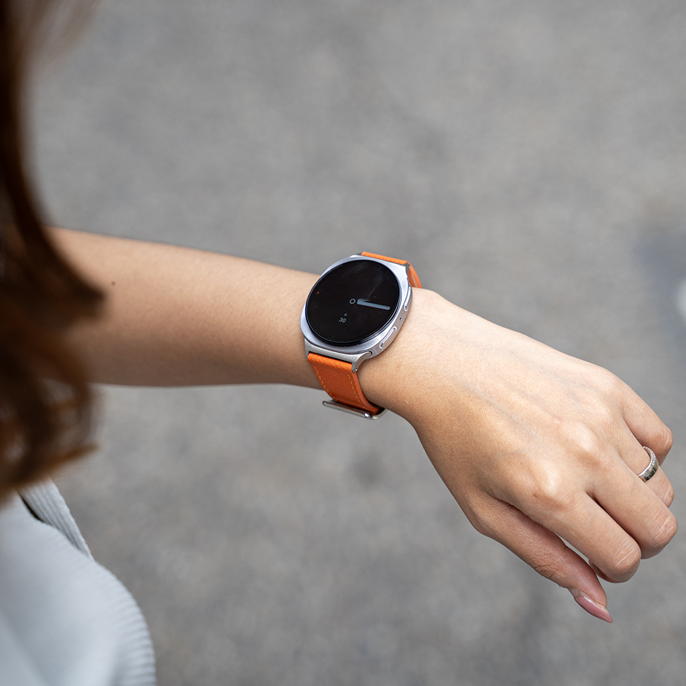 갤럭시워치 8 가죽 스트랩 클래식 앱송 시계줄 밴드 줄질