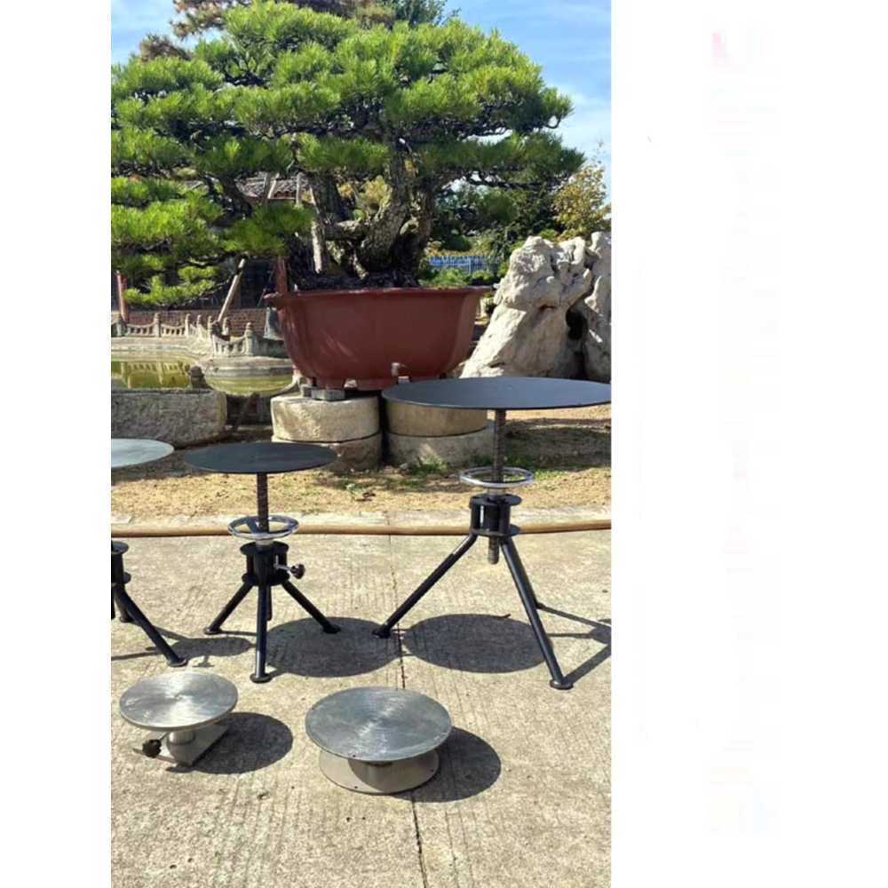 분재 회전판 턴테이블 정밀 작업용 360도 회전 받침대 25cm 스테인리스 스틸 - 상세 이미지 2