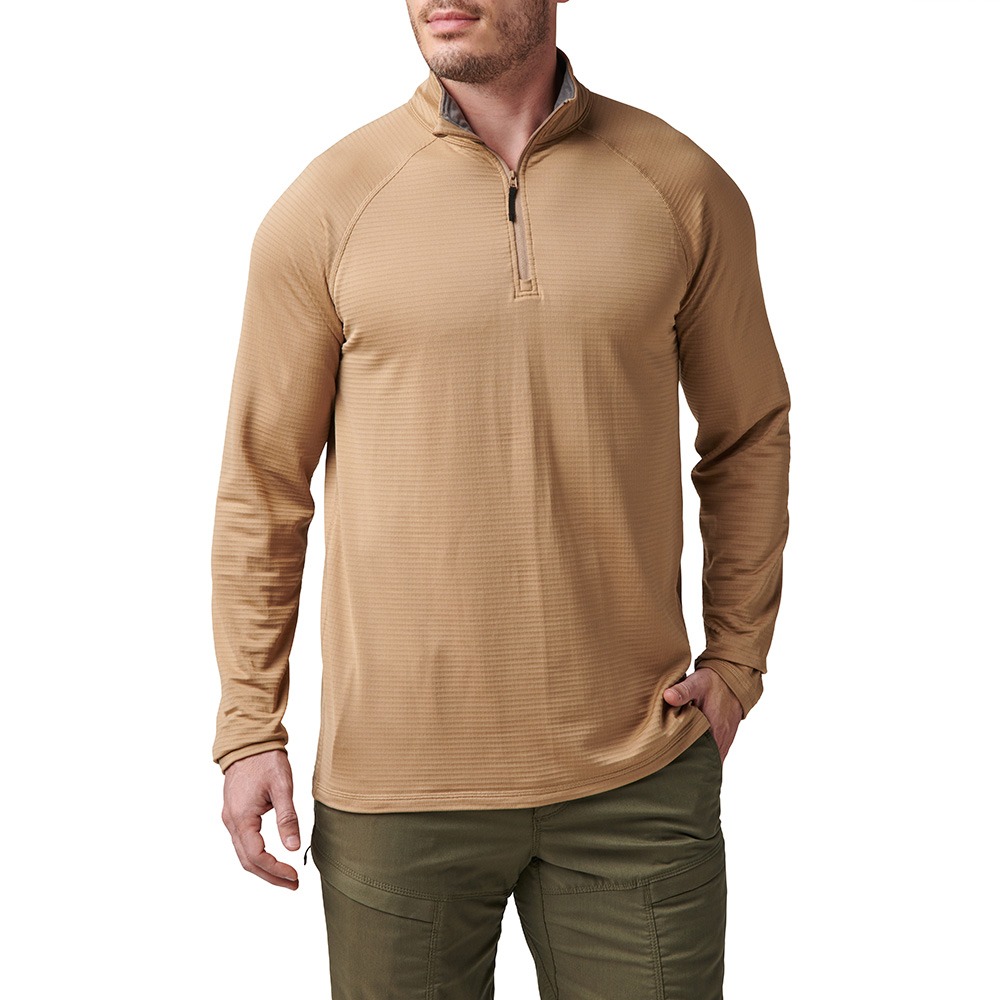 5.11 택티컬 스트라토스 1/4 집업 (코요테) - Stratos 1/4 Zip (Coyote) - 상세 이미지 2