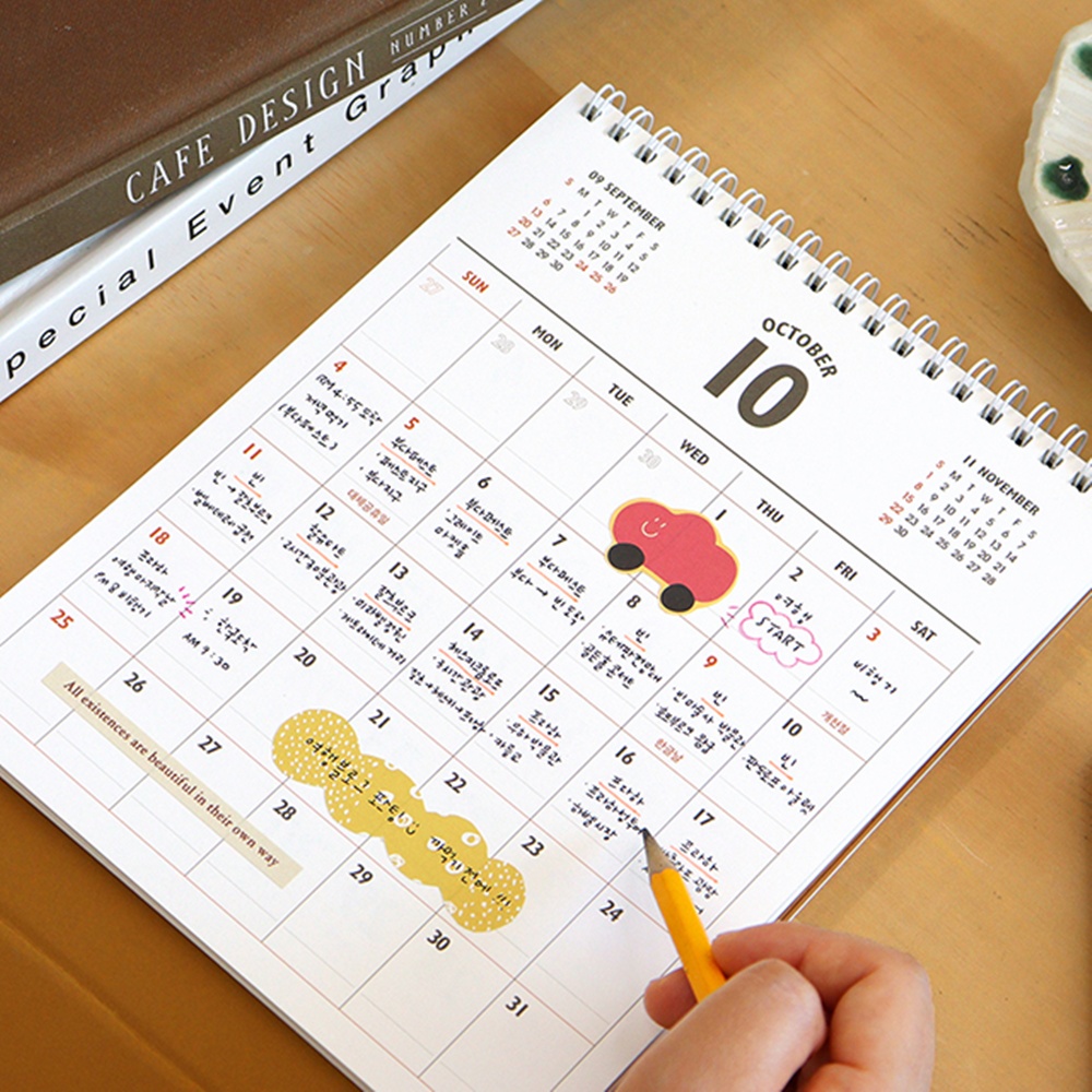 2026년 탁상달력 26년 스케줄 달력 2026 데스크캘린더 음력 절기 레트로, 1개 이미지 7