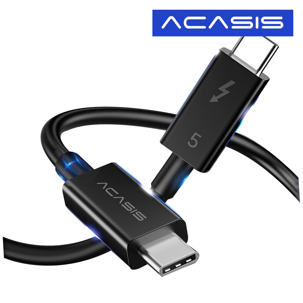 아카시스 썬더볼트5 USB4 데이터 케이블 속도 80Gbps 1M PD 240W 해상도 8K 인텔 칩셋 - 메인 이미지