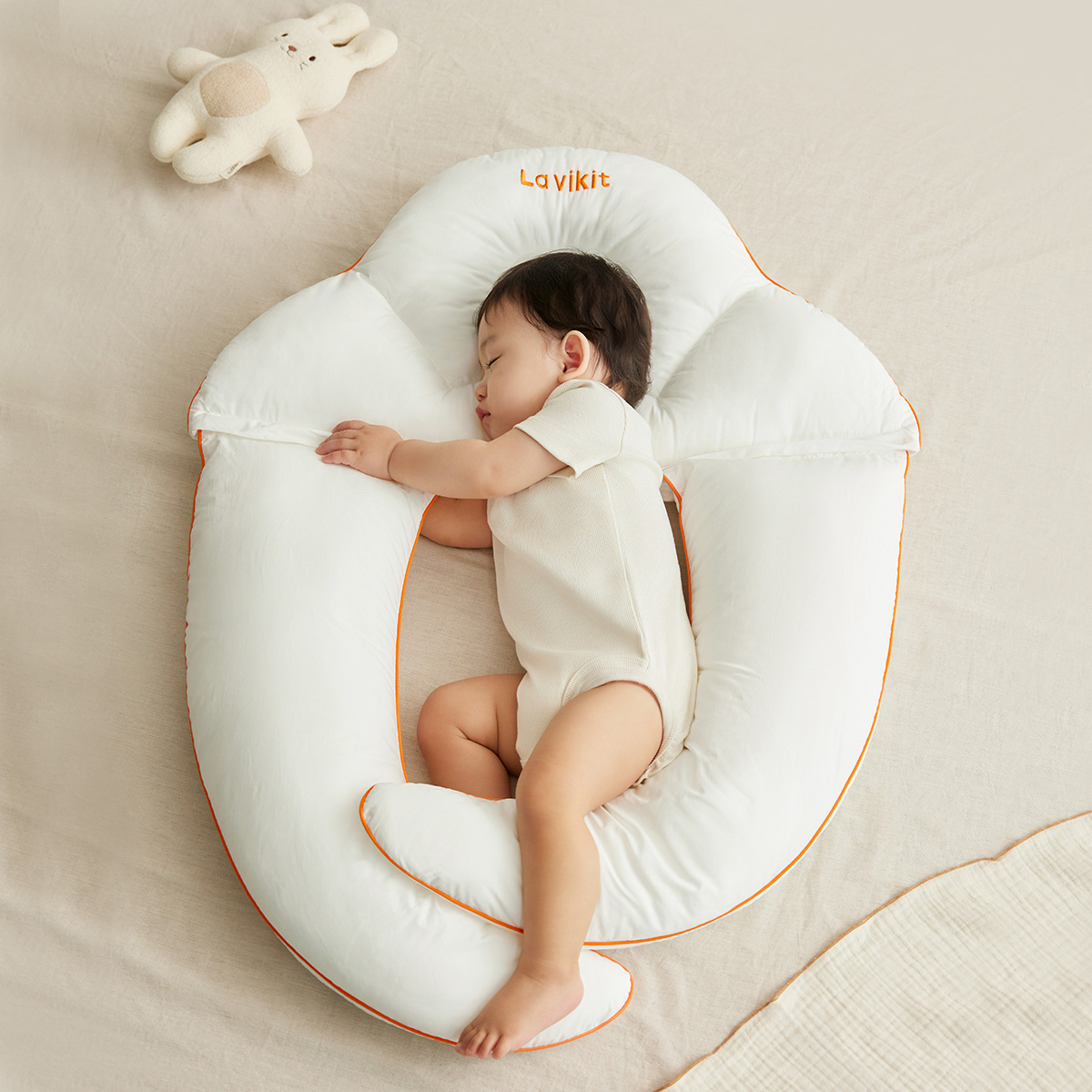 [리뉴얼] 라비킷 라이너루프트 커들업 옆잠베개 뒤집기방지 쿠션 제품 이미지