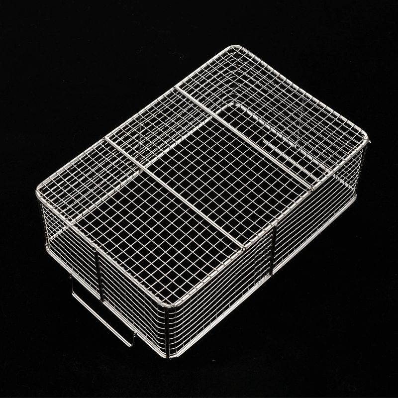 사각 스텐 채망 체반 바구니 스테인리스 소쿠리 과일 특대형 외부 손잡이 38x25cm - 상세 이미지 4