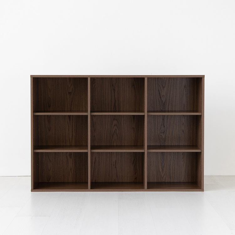 숄리드 책장 3x3 BC663 1190x295x800mm, 3단, 브라운 3058.4313 - 메인 이미지