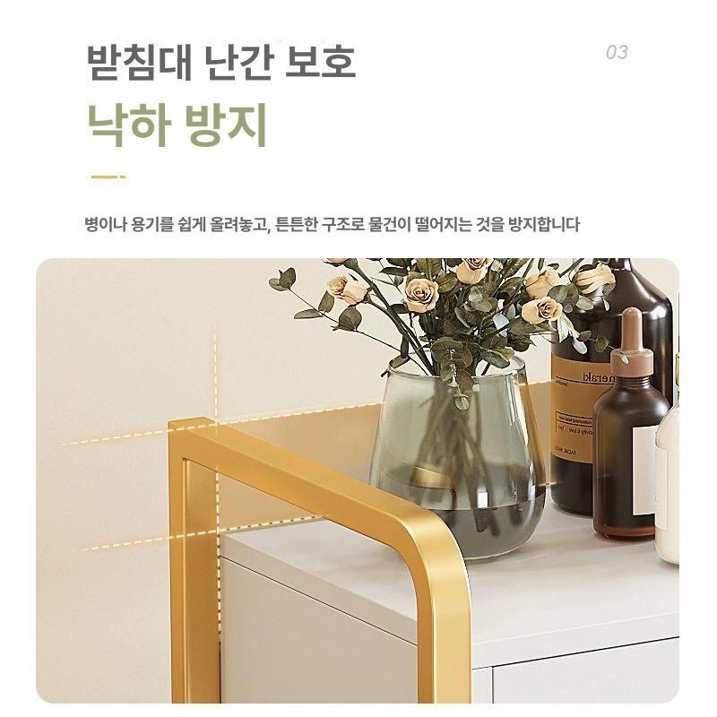 미용실 웨건 피부샵 바퀴 서랍 무빙 마사지 15MM 판재 대형 51x33x84CM - 상세 이미지 3