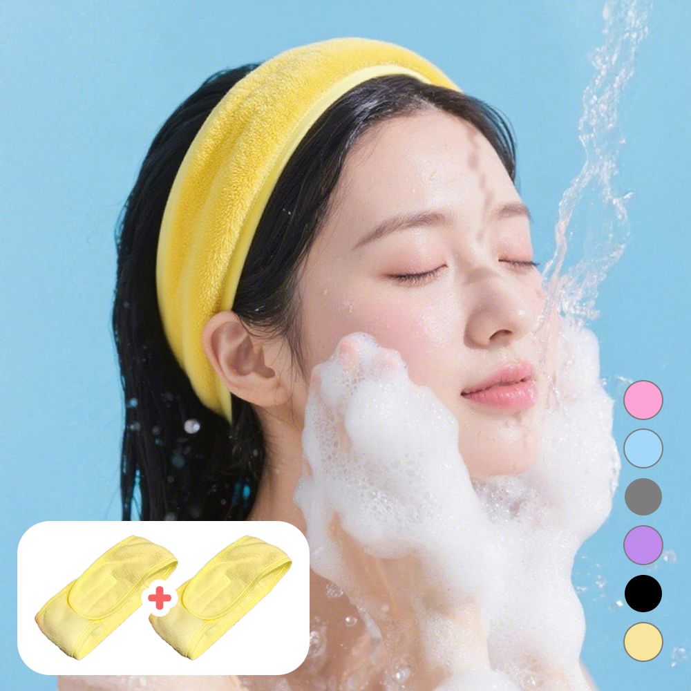 세안밴드 세안 헤어밴드 세면 샤워 머리띠 밴드 2개1세트 - 상세 이미지 2