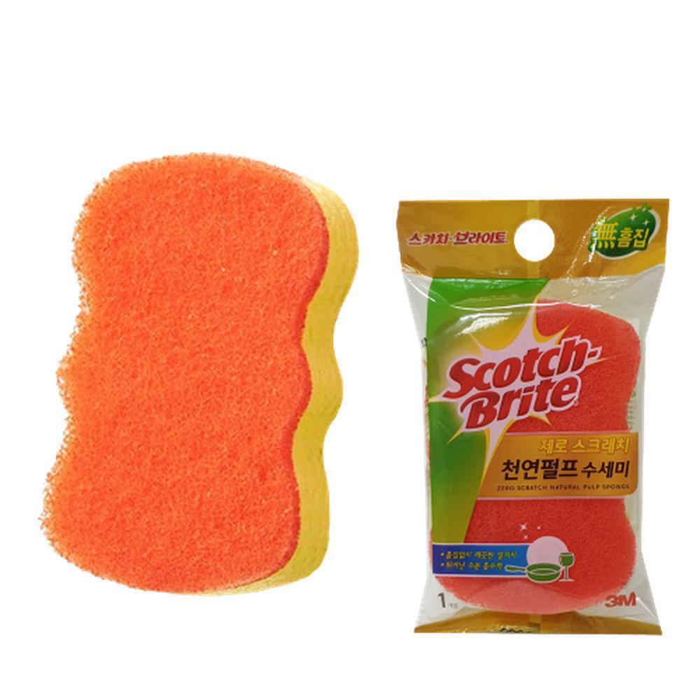 펄프 부드러운 설거지 수세미 스크래치방지 흠집안나는