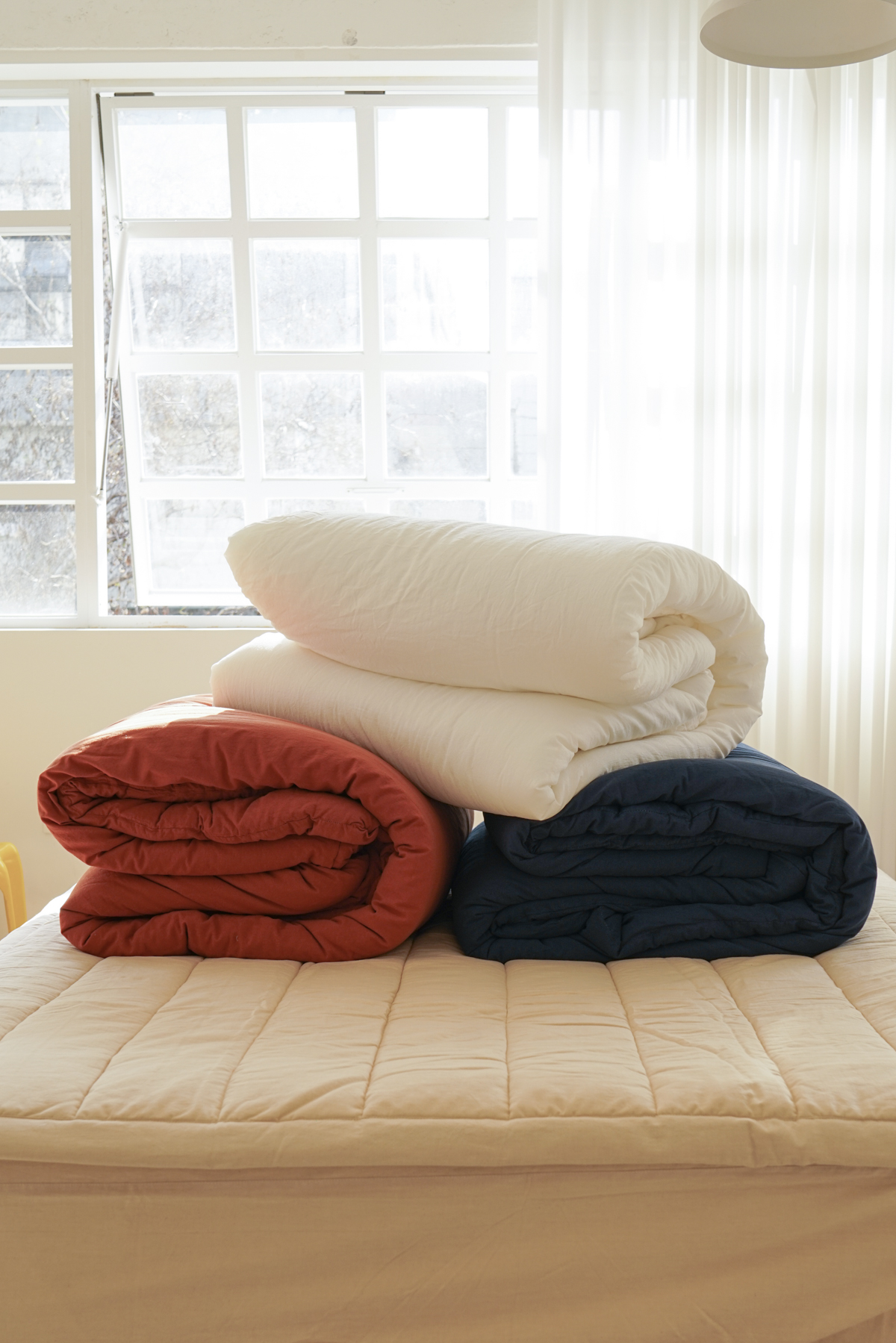 무봉제 오가닉 광목 순면 차렵이불 브릭, SS(슈퍼싱글)