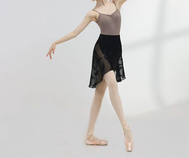 발레 스커트 연습복 댄스복 무용복 성인 의상 블랙페더 - 상품 이미지