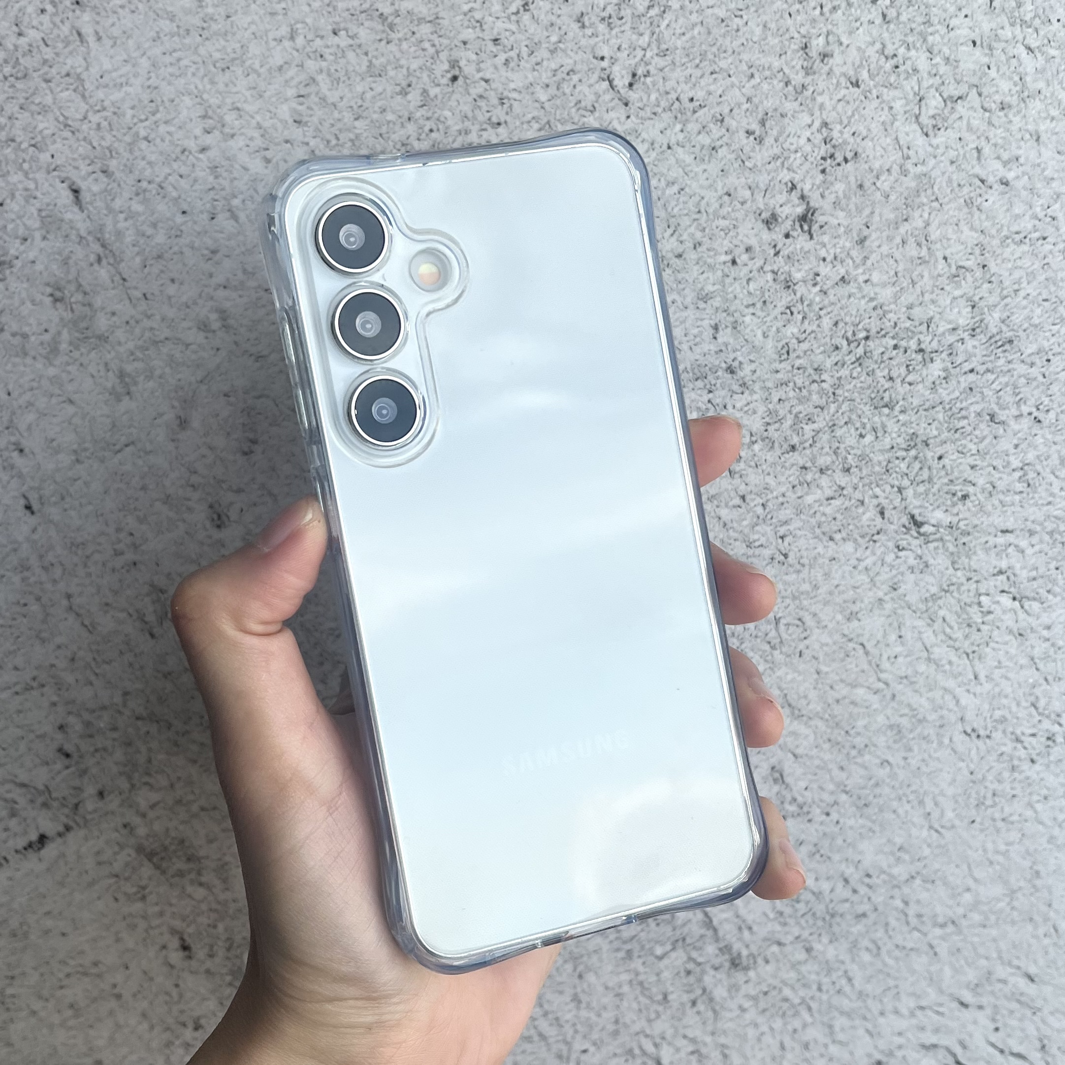 변색없는 젤리 범퍼 슬림 풀커버 카메라보호 투명, 갤럭시S24 플러스 - 상품 이미지