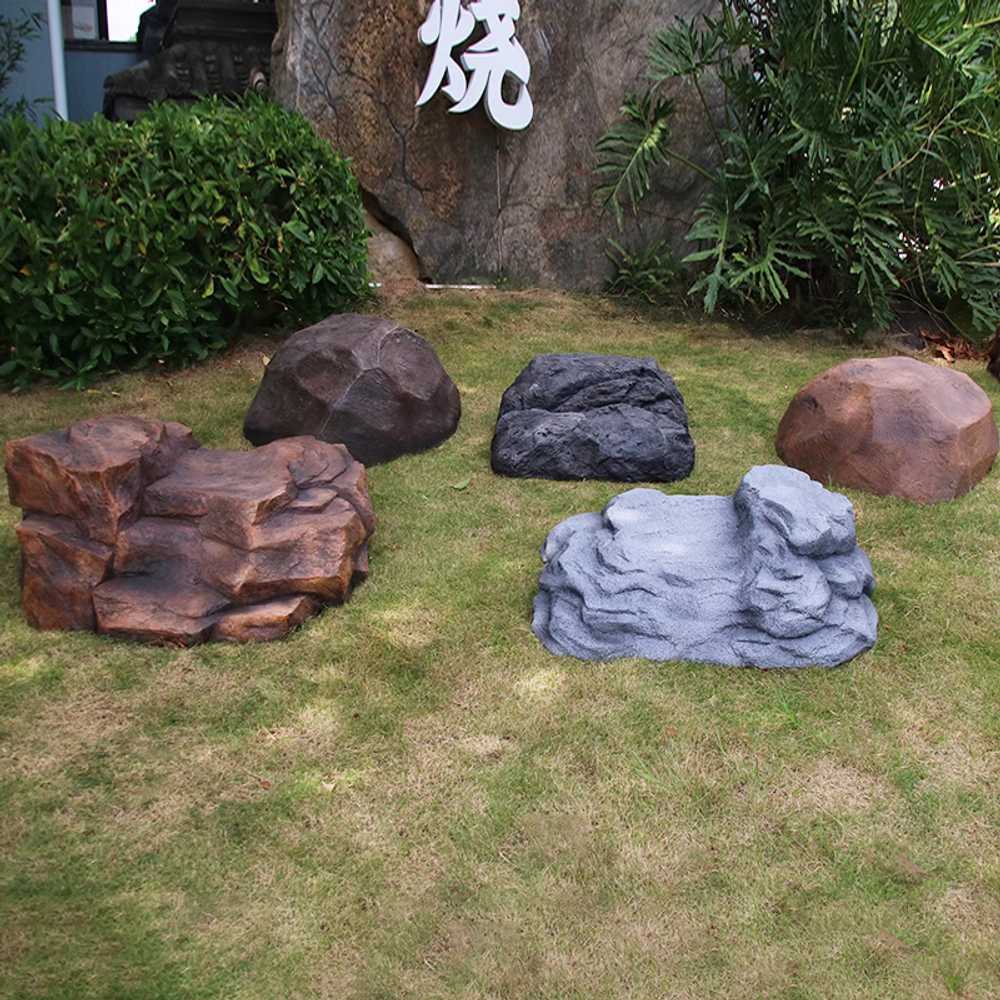 인조바위 조경용 리얼 디자인 정원 꾸미기 장식소품 A형 40x35x110cm - 상세 이미지 5