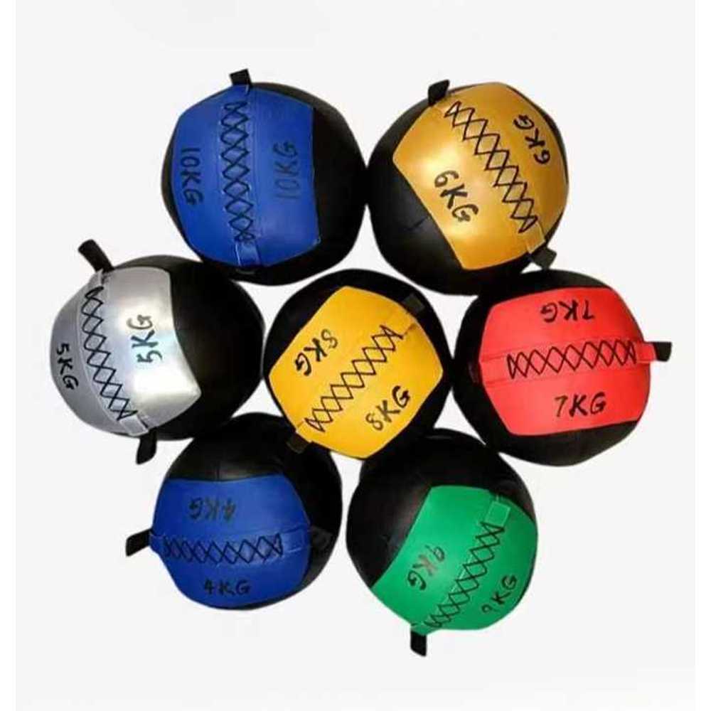 PT용 메디신볼 세트 반복운동 인터벌 훈련 전용 3kg (블랙/그린) - 상세 이미지 2