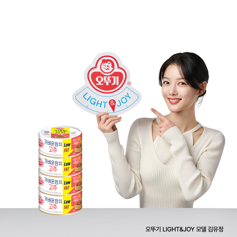 오뚜기 LIGHT&JOY 가벼운 참치 고추참치, 100g, 4개 - 상품 이미지