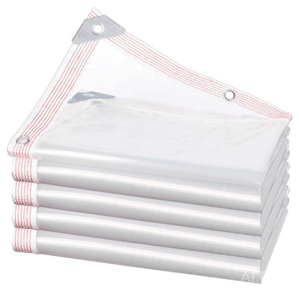 투명 방수포 천막 비닐 PVC 캐노피 덮개 야외 단열 방풍 투명 12S 8x9m - 상품 이미지