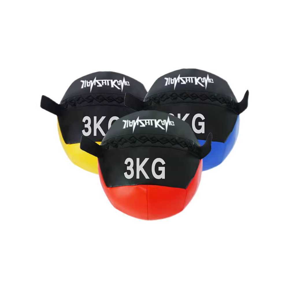 PT용 메디신볼 세트 반복운동 인터벌 훈련 전용 3kg (블랙/그린) - 상세 이미지 5