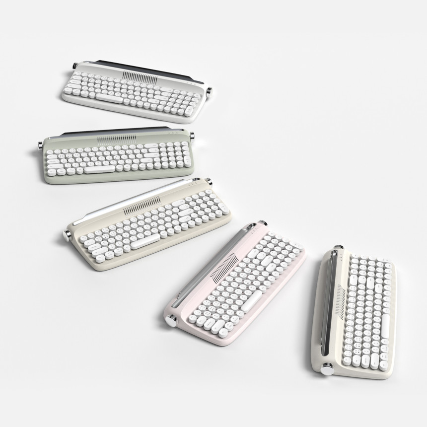 엑토 레트로2 블루투스 멀티페어링 태블릿 아이패드 갤럭시탭 풀배열 키보드 B309 사진 3