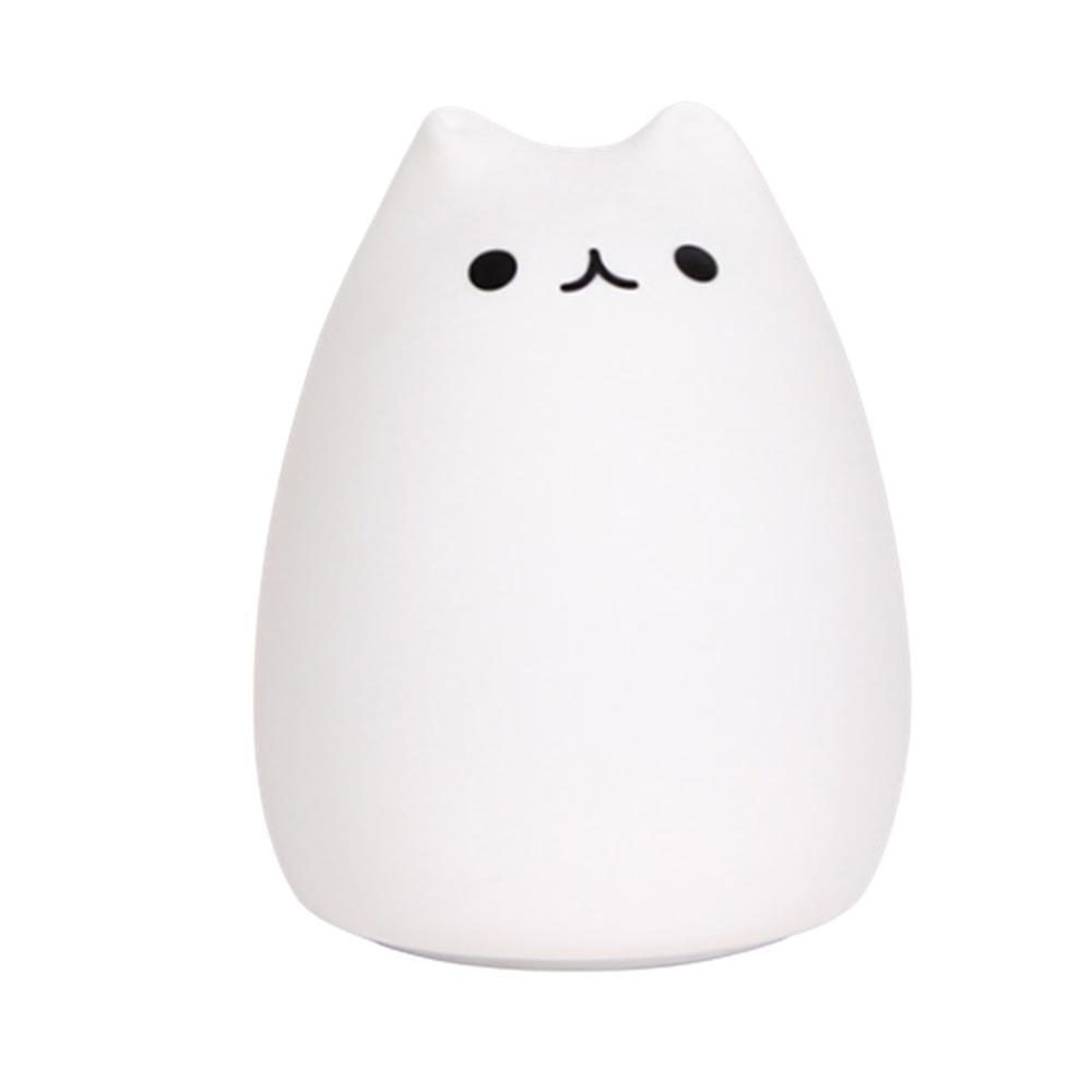 귀여운 디자인 USB 충전식 실리콘 무드등 터치 야간등