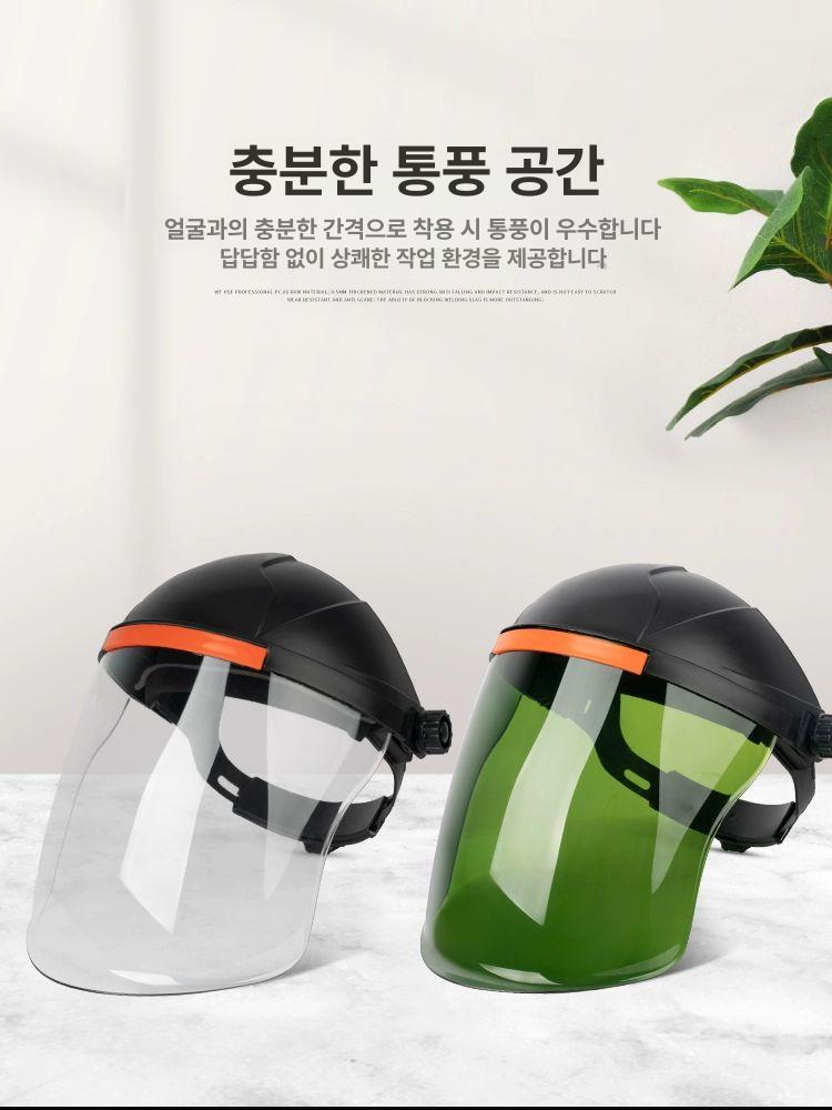 투명 얼굴 보호대 작업용 농약 살충제 투명스크린방수및오염방지환경적합 - 상세 이미지 2