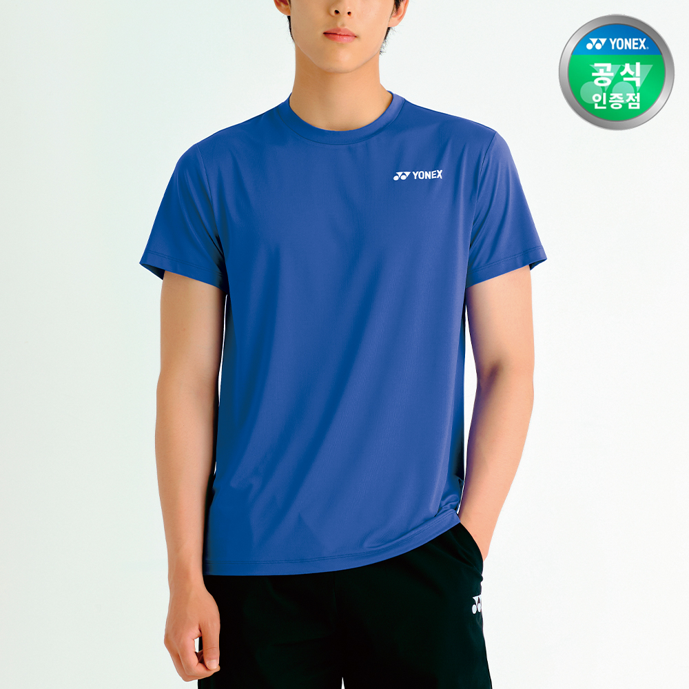 요넥스 259TR007M 배드민턴 레귤러핏 베이직 기능성 반팔 티셔츠 남성 이지웨어 - 상품 이미지