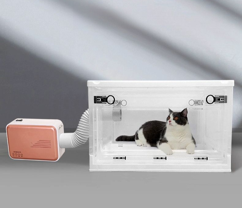 강아지산소방 반려동물 분무상자 고양이 입원 대여 애견 S호건조함+업그레이드저소음2.5kg이하 - 상품 이미지