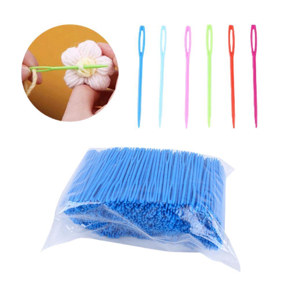 안전 플라스틱 돗바늘 7cm 대용량 뜨개질 마무리용