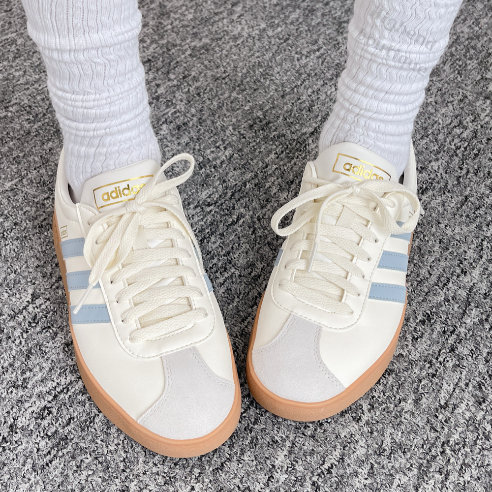아디다스 삼바 코트 VL 스니커즈 크림 블루, 230
