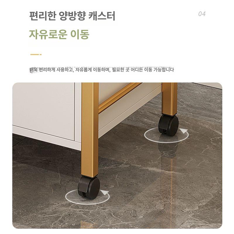 미용실 웨건 피부샵 바퀴 서랍 무빙 마사지 15MM 판재 대형 51x33x84CM - 상세 이미지 4
