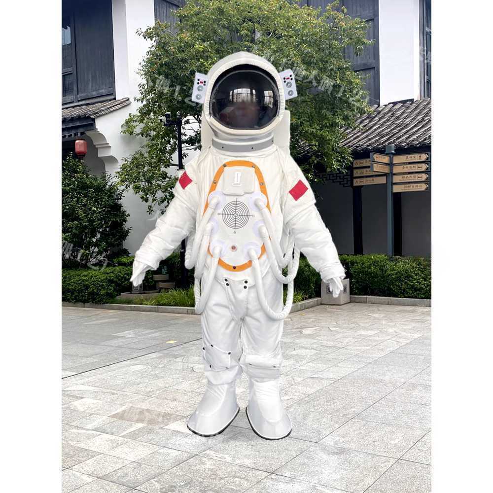 성인용 우주비행사 코스튬 복장 우주복 행사용 의상 A형 핑크 (110-180cm) - 상세 이미지 4