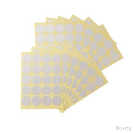 리버스스토어협력사 디프 출석체크 분류스키터 포장스티커 원형 스티커 20mm 12매 실버