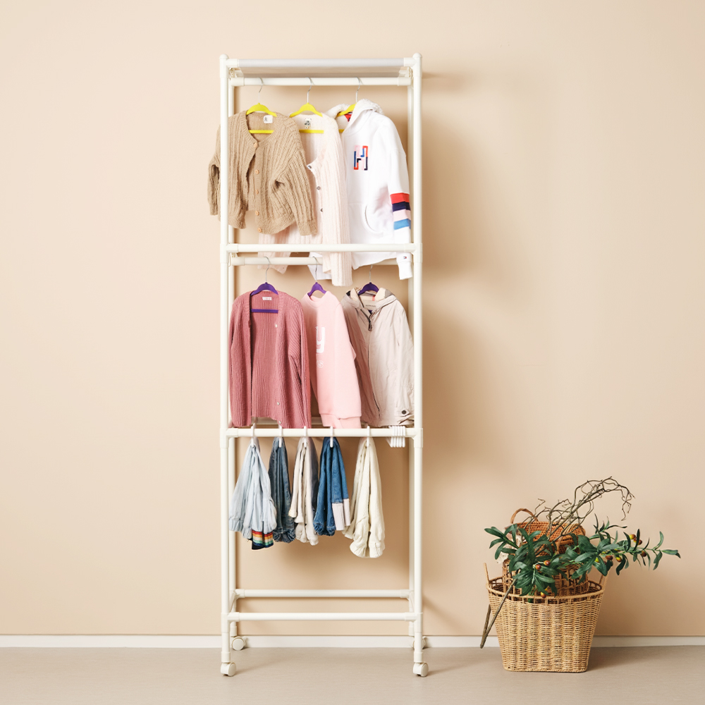 아기 행거 유아행거 다걸어 3단