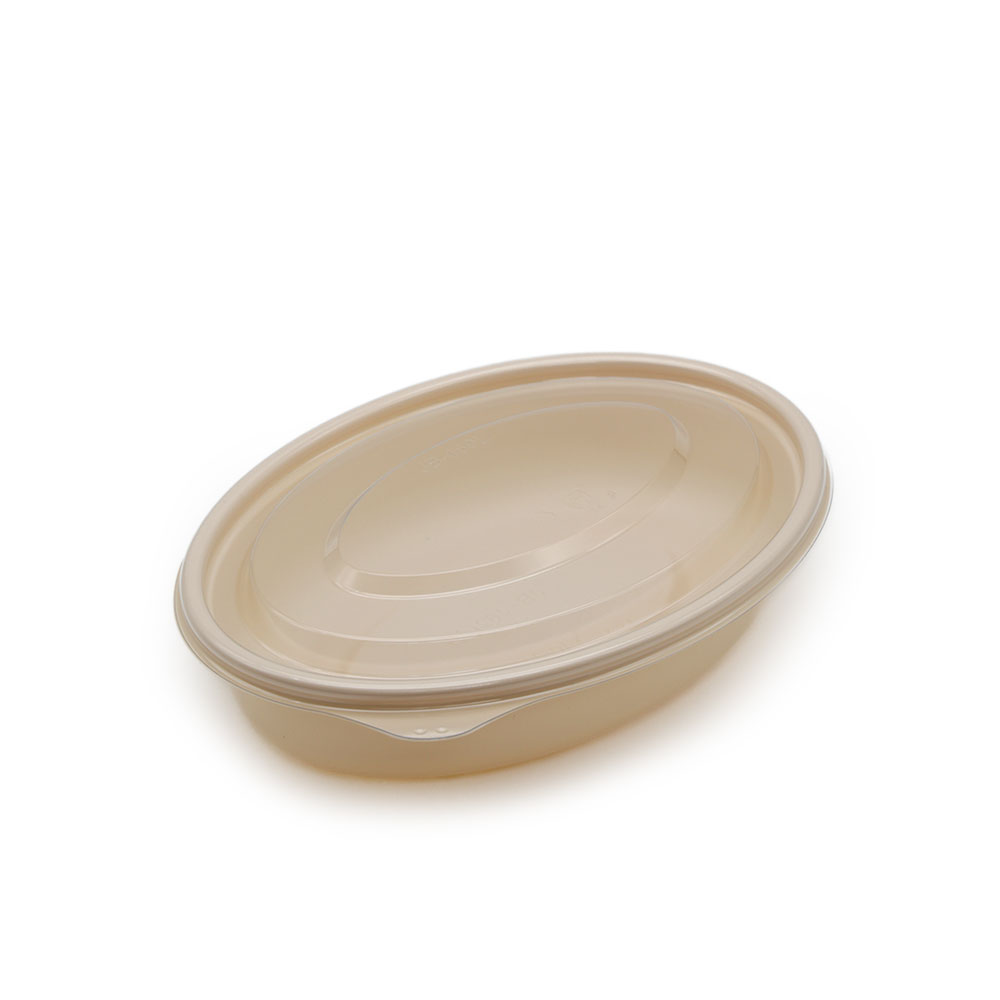 도시락용기 JB462 1칸 세트 베이지 800ml 300개 샐러드 파스타 일회용 배달 - 상품 이미지