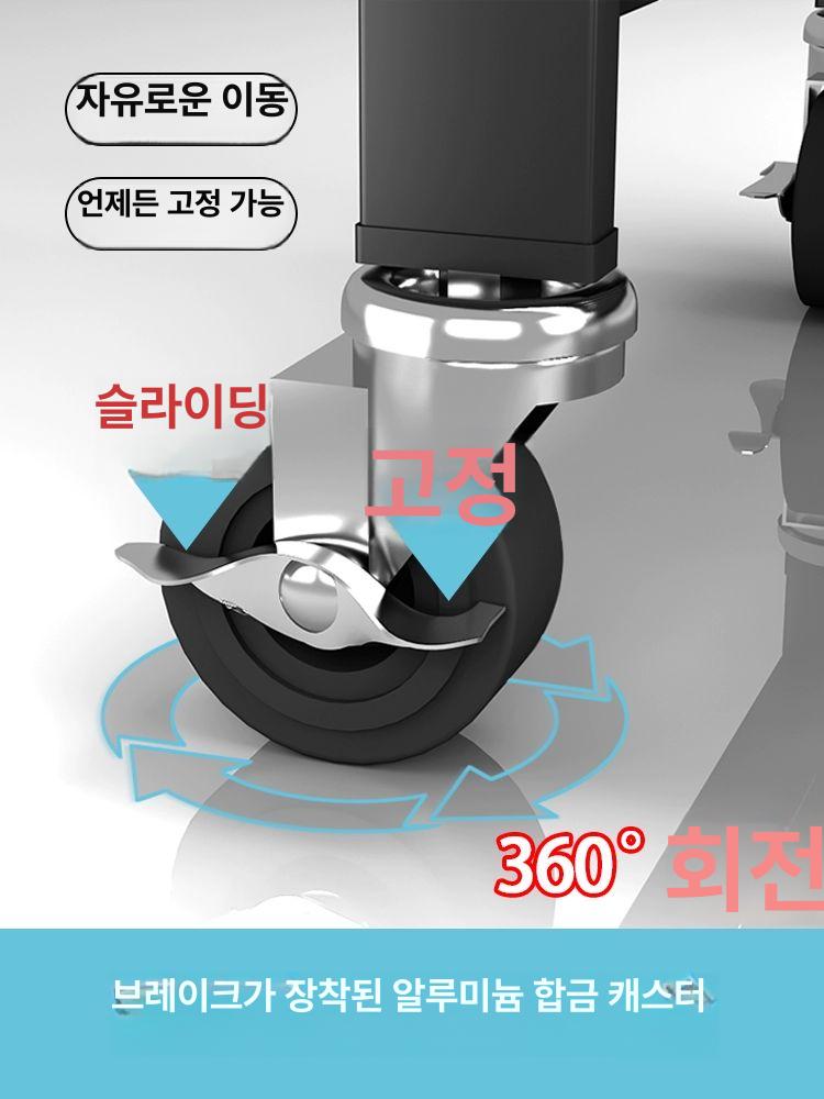 앵글 선반 조립식 산업용 중량랙 창고 대형 베란다 메탈 설치불필요 61cm 4단 블랙 접이식 선반 - 상세 이미지 4