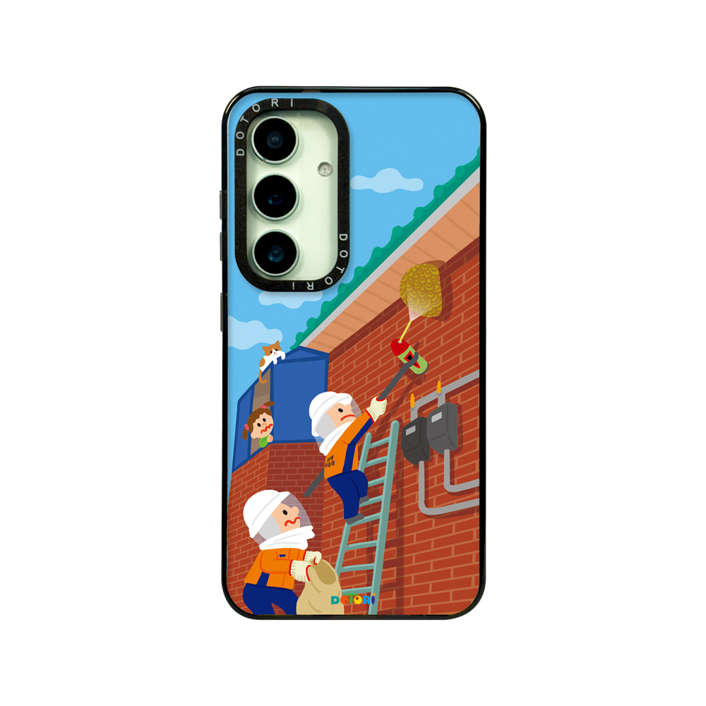 도토리 소방관(벌집)1 응원해 갤럭시 아이폰 플롯 핸드폰 케이스