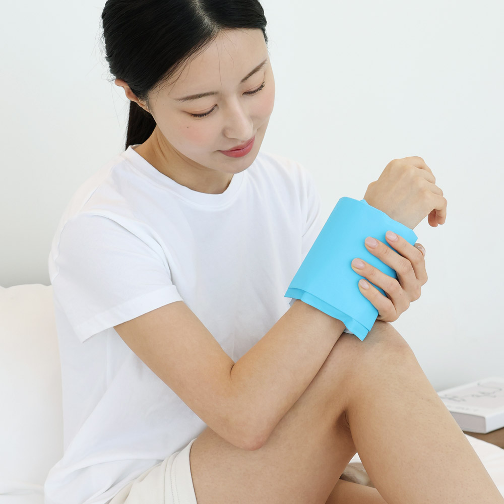 테슬테즐 손목 냉 찜질팩 스카이블루 이미지 7