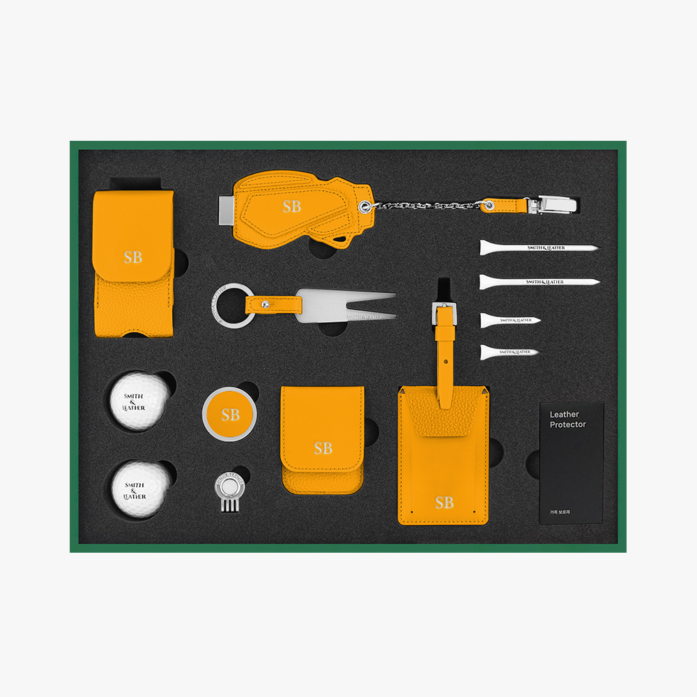 스미스앤레더 골프패키지 D세트 이니셜 각인 제작 선물 볼케이스 그린보수기 골프공 골프티 - 상세 이미지 5