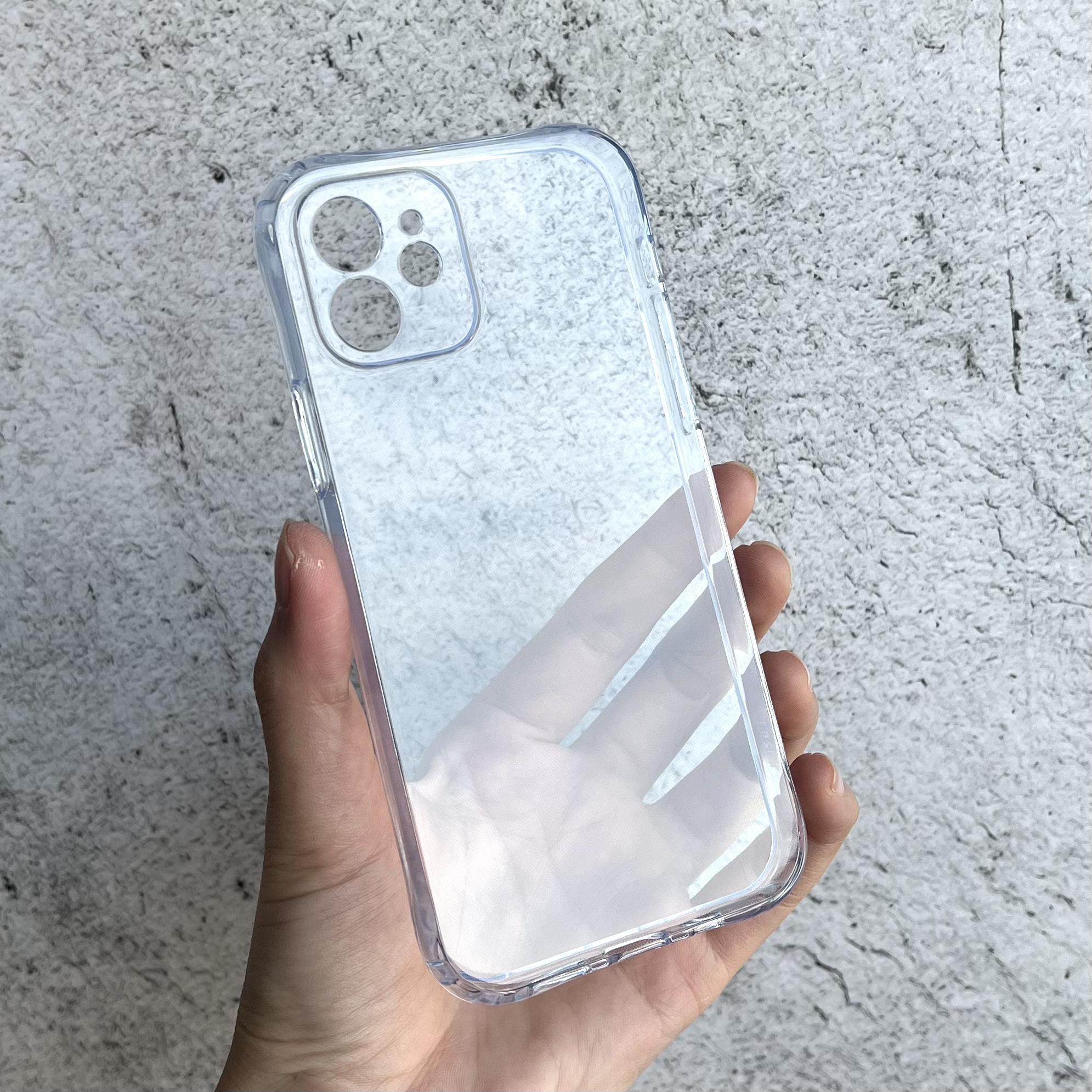 변색없는 젤리 범퍼 슬림 풀커버 카메라보호 투명, 아이폰12 - 상품 이미지