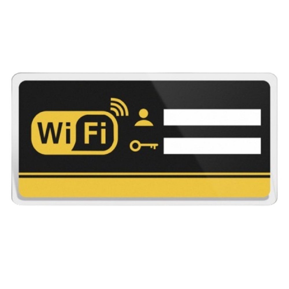 접착식 아크릴 와이파이 안내판 WiFi정보스티커 업소용 카페용