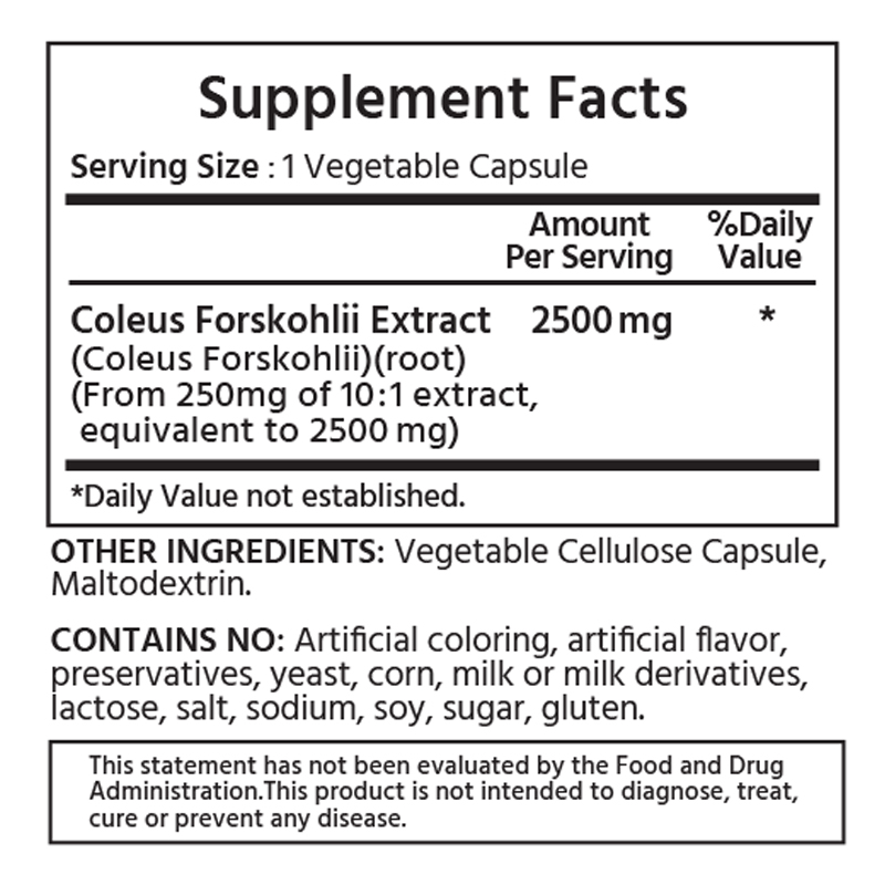 마이라이프 내추럴스 콜레우스 포스콜린 2500mg 60정, 3개 이미지 2