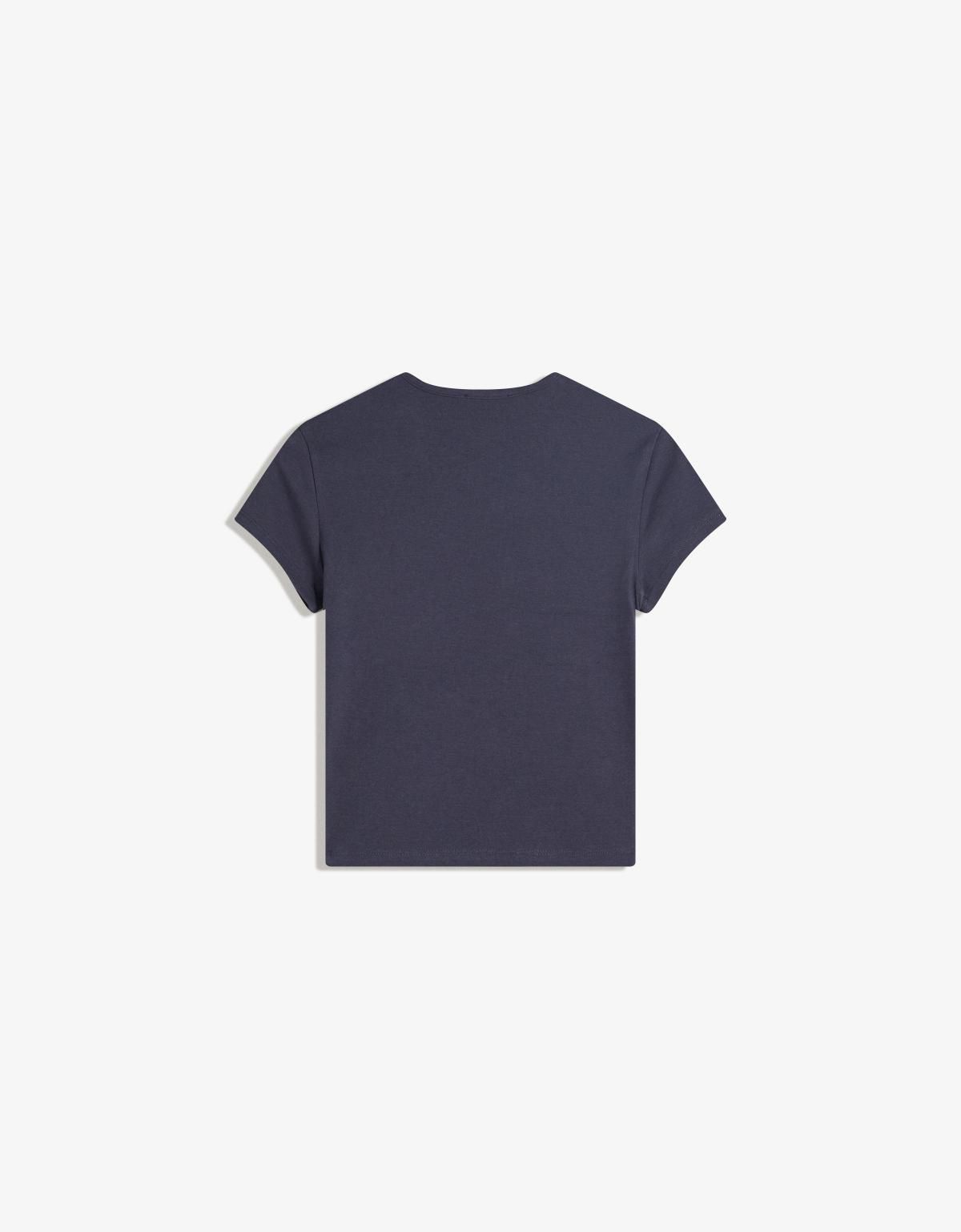 버쉬카 프린트 그래픽 반팔 티셔츠 7801/152 DARK BLUE - 상세 이미지 3