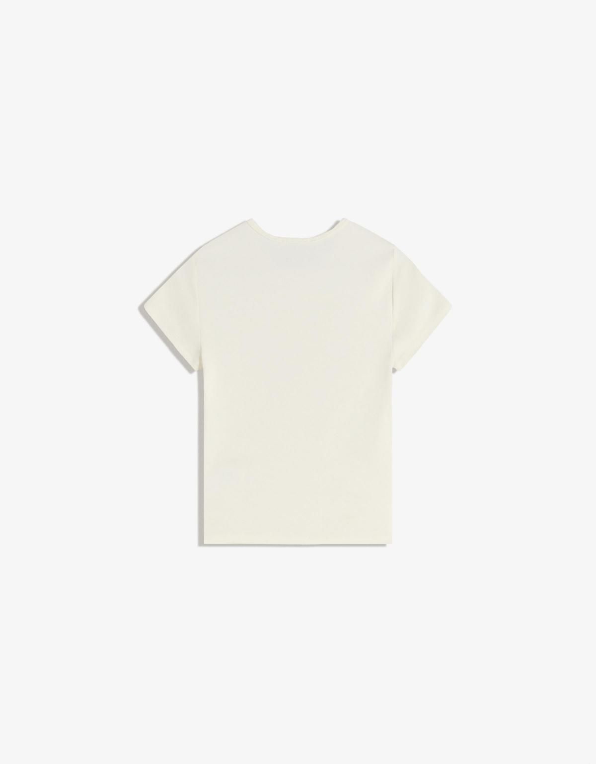 버쉬카 프린트 캐주얼 반팔 티셔츠 7818/187 OFF WHITE - 상세 이미지 2