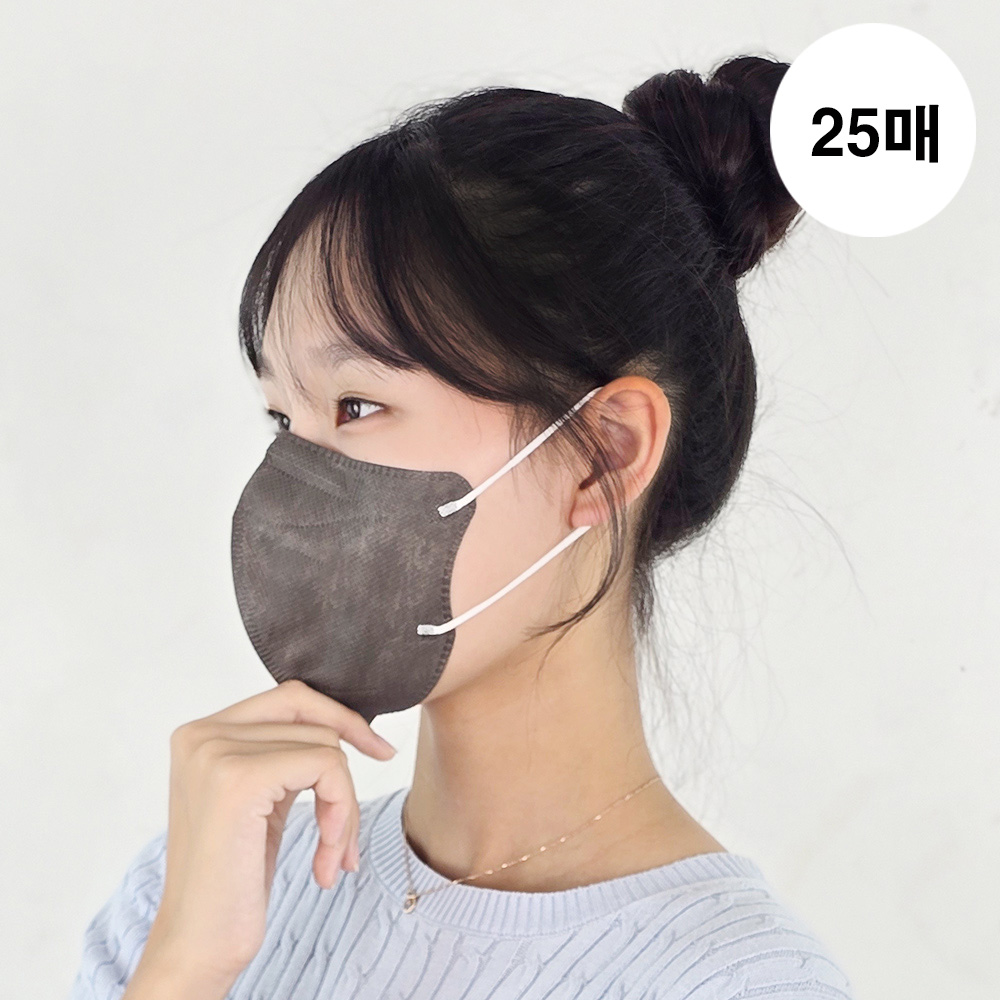 메디케이알 새부리형 데일리핏 KF94 M(중형), 미디딥그레이, 25개