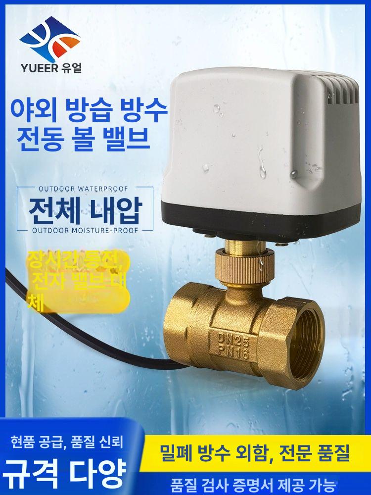 유량 컨트롤밸브 위치 니들밸브 전동볼밸브 배관 황동 황동 AC220V 3방향 4점 B - 상세 이미지 2