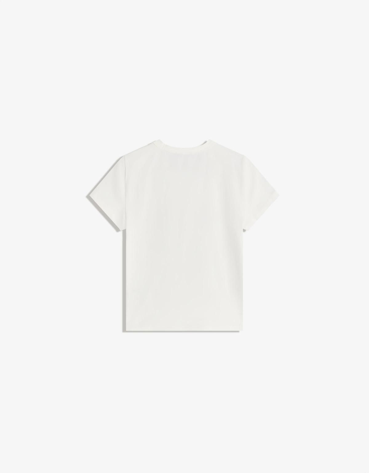 버쉬카 프린트 루즈핏 반팔 티셔츠 7568/360 OFF WHITE - 상세 이미지 2