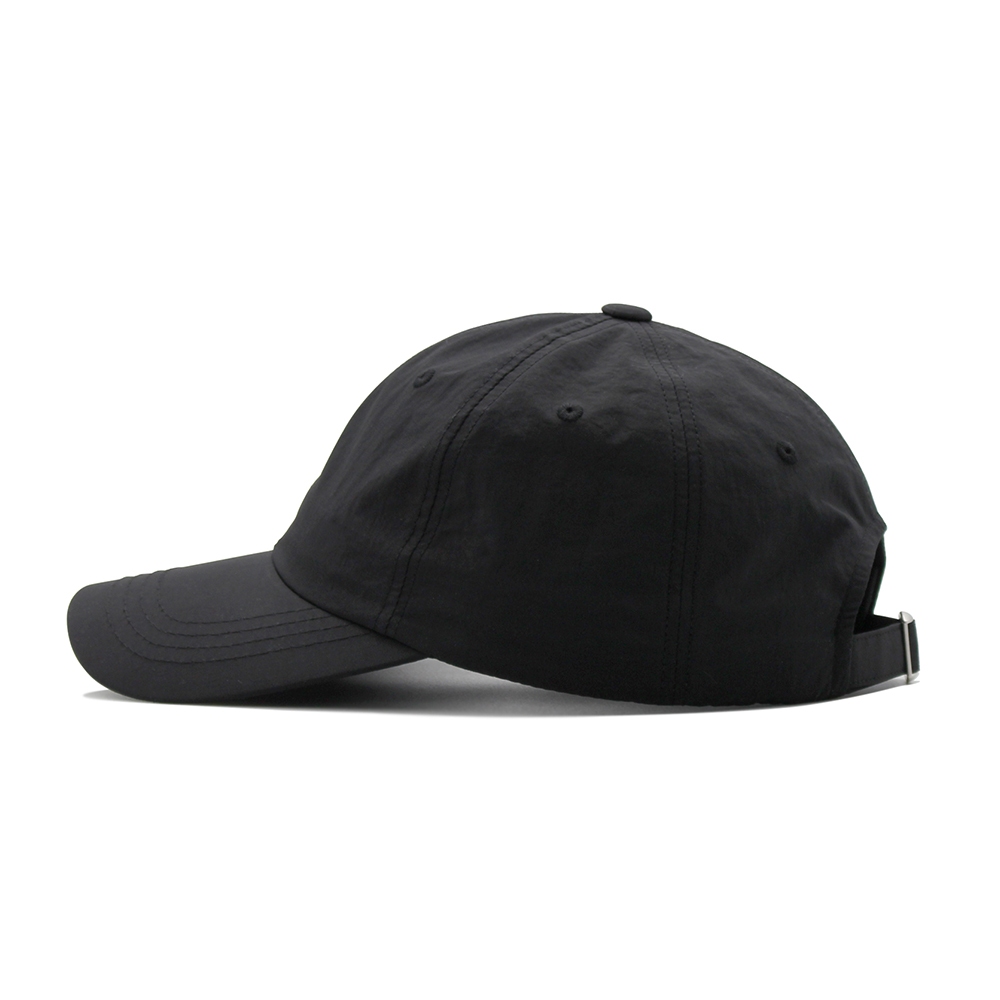 커스텀더햇츠 무지 소프트 러닝 볼캡 깊은핏 로고없는 나일론 블랙 S M L XL 이미지 2