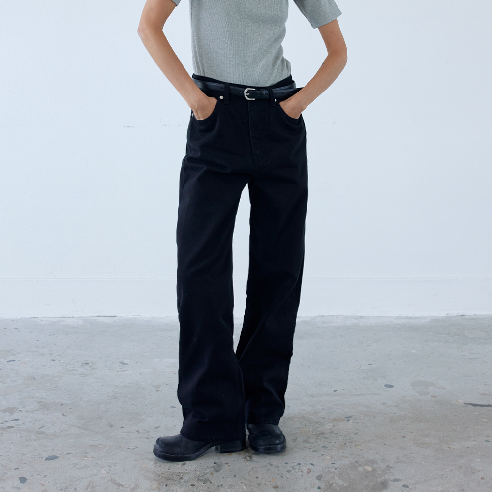 [블루브릭] Wide denim (black) - 상세 이미지 2