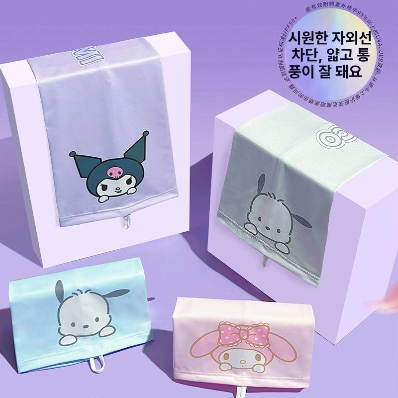 산리오 느슨한 팔토시 자외선 차단 여름 느슨한 여성 운전 쿠로미 마이멜로디 시나모롤 포차코 - 상세 이미지 4
